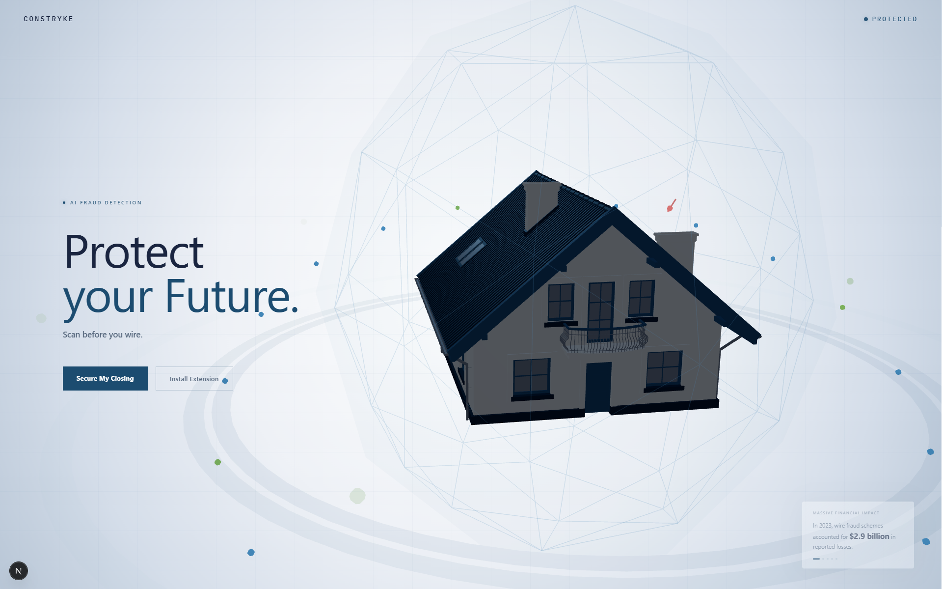 constryke landing page